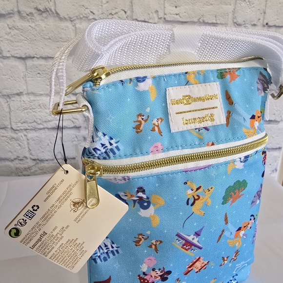 Loungefly Disney World 50th Anniversary Mickey Minnie Mouse Crossbody Bag New - Picture 7 of 16